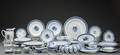 Royal CopenhagenAluminia. Tranquebar middagskaffeservice 110