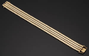 Armbånd af 14 kt guld.