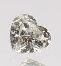 Uindfattet hjerteslebet diamant på ca. 0.50 ct. 
