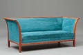 Frits Henningsen. Tre-pers. sofa med stel af mahogny 