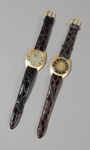 Roamer, to herrearmbåndsure, model Boulogne. 2