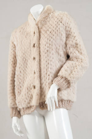 Jacke, Nerzpfote, silberfarben, Gr. 3840