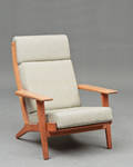 Hans J. Wegner. Højrygget hvilestol GE-290A