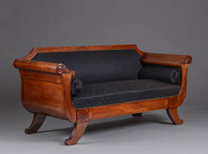 Sofa af mahogni, ca. 1900