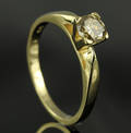 Solitaire ring ca. 0.58 ct.