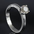 Solitaire ring ca. 0.74 ct.