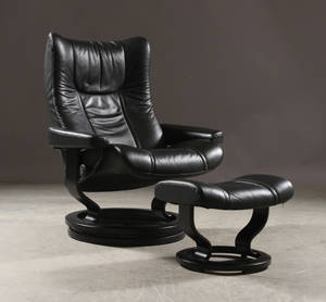 Stressless. Lænestol samt skammel 2 