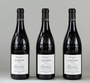3 flasker Chateauneuf du Pape, Domaine De La Janasse Chaupin 2007.3
