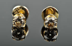 Brillantørestikker - ca. 0.63 ct. 2