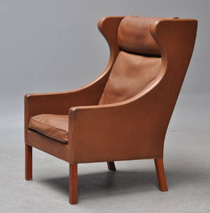 Børge Mogensen. Øreklapstol model 2204.