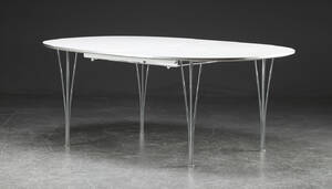 Piet Hein  Bruno Mathsson. Super ellipse bord med udtræk 3 