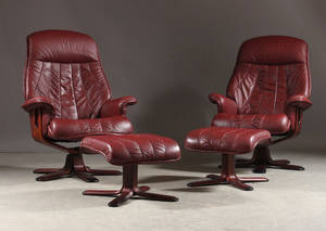 Par lænestole samt skamler 4