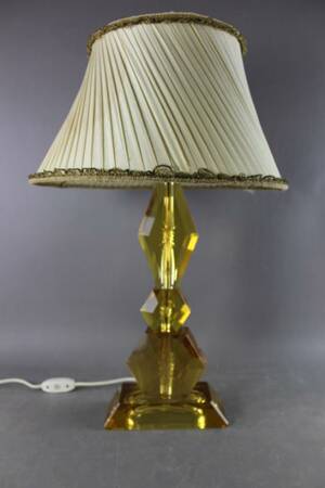 Bordslampa i glas