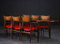  Spisebord med udtræk, seks stole, palisander, 1960erne, dansk møbeldesign 11