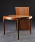 Cirkulært spisebord, teak, 1960erne, dansk møbeldesign 3