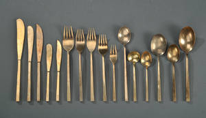 Sigvard Bernadotte 1907-2002. Scanline bestik af bronze. 160