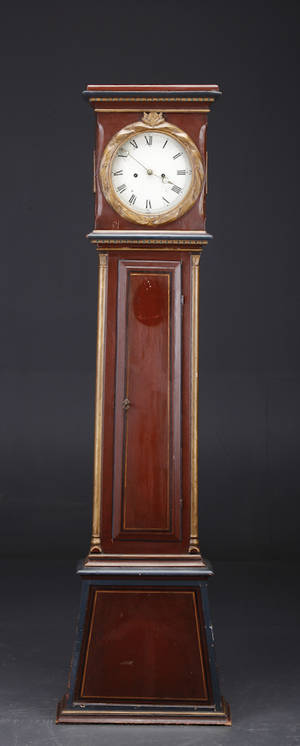 Bornholmerur i kasse af bemalet træ, 1800-tallet