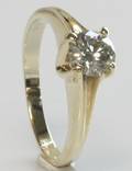 Solitairering, ca. 0.66 ct.