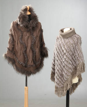 Kanin ponchoer, str. one size 2