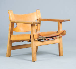 Børge Mogensen. Lænestol model 2226, Den spanske stol 