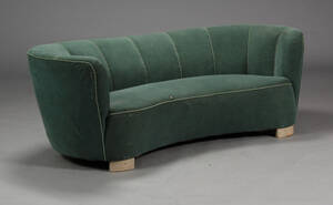 Dansk møbelproducent. Banansofa, 19401950erne