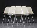Charles Eames. Sæt på seks skalstole 6 
