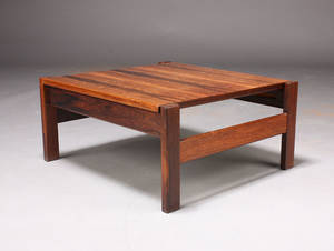 Dansk møbelproducent. Sidebordlampebord, palisander