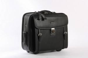 Apples.  BusinessRejsetaske i sort læder.