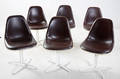 Charles  Ray Eames, Satz von sechs Side Chairs auf La Fonda Gestell für Herman Miller 6