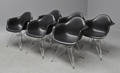 Charles Eames. Sæt på seks armstole model DAR 6