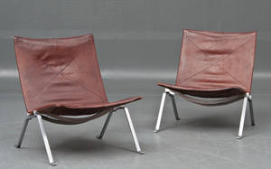 Poul Kjærholm, par hvilestole model PK-22 2