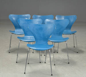 Arne Jacobsen. Seks Syveren  model 3107 6