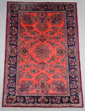 Semiantik persisk Keshan tæppe, 200x130 cm.