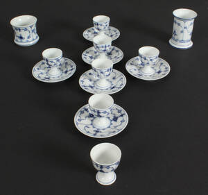 Royal Copenhagen, samling riflet porcelæn 9