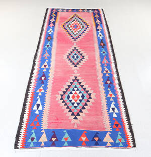 Persisk Kermanshah nomade-kelim, 240x115 cm.