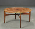 Rundt sofabord af palisander