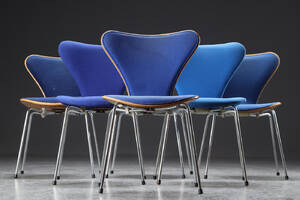 Arne Jacobsen. Seks Syver stole, model 3107 6 