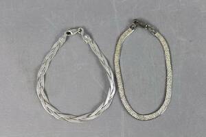 Armband i silver 2 st