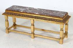 BLOMSTERBÄNK MED STENSKIVA