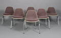 Charles og Ray Eames. DSS skalstole af glasfiber med Girard forsidepolstring. Denne vare er sat til omsalg under nyt varenummer 4570321