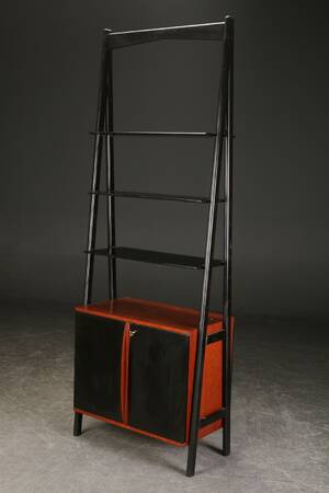 Reol af teak, 1960erne