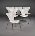 Arne Jacobsen 1901-1971. Seks syverstole model 3107. 6