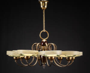 Lysekrone af messing