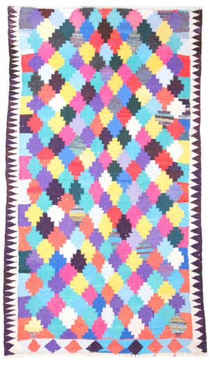 Persisk Kermanshah nomade-kelim, 235x130 cm.