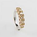 Ring platina guld briljanter diamanter