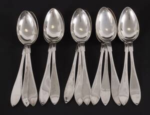 Matskedar 14st, silver, Svensk Spets