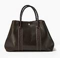 Hermès, Tote Garden Party GM, i brunt slätt skinn