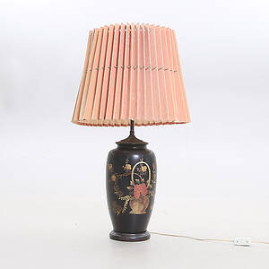 BORDSLAMPA, metall, sannolikt Asien, ca 1900.
