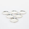 Coaster 6 st silver
