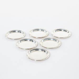 Coaster 6 st silver